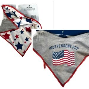 New Independence American flag dog bandana 4th July XS/S
